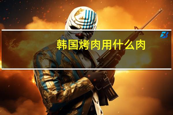 韩国烤肉用什么肉