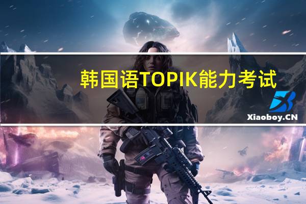 韩国语TOPIK能力考试