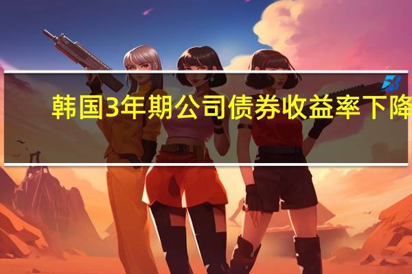韩国3年期公司债券收益率下降5.5个基点至4.464%