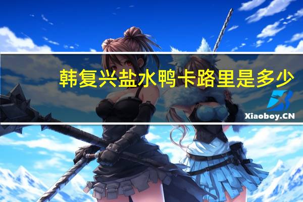 韩复兴 盐水鸭卡路里是多少