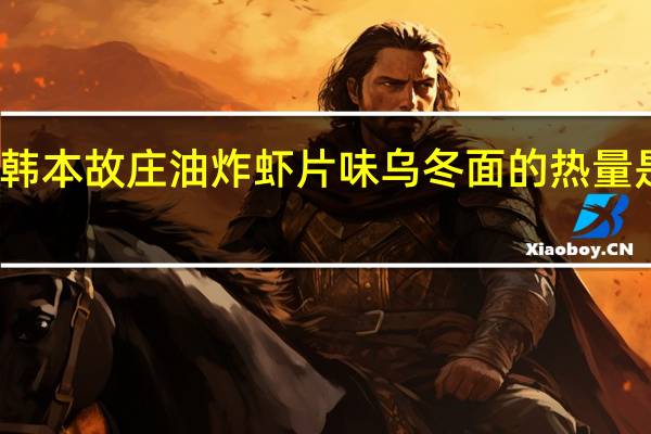 韩本故庄 油炸虾片味乌冬面的热量是多少