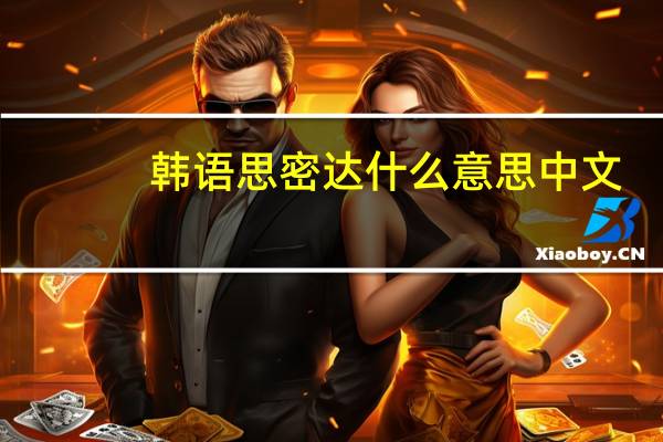 韩语思密达什么意思中文（韩语思密达什么意思）
