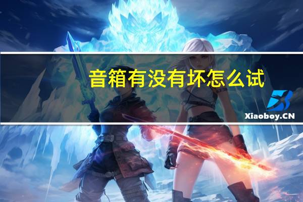 音箱有没有坏怎么试
