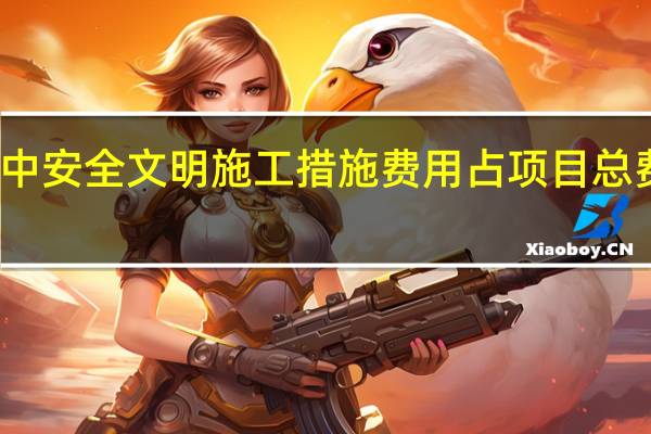 项目中安全文明施工措施费用占项目总费用的多少？