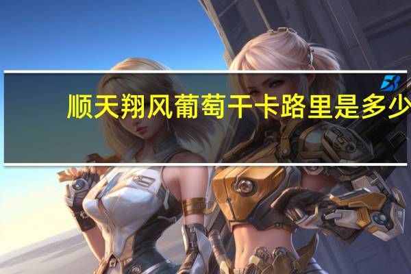 顺天翔风 葡萄干卡路里是多少