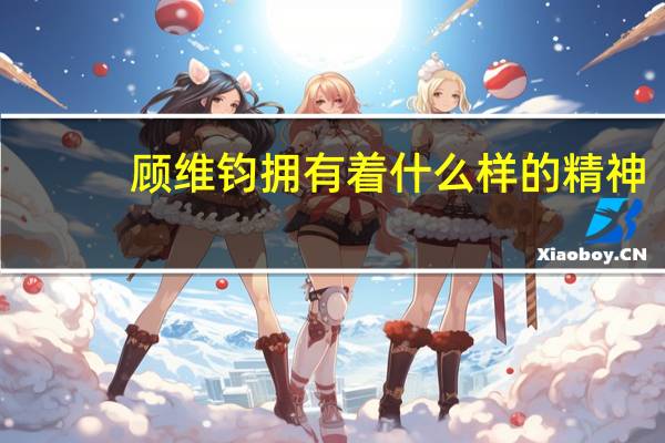 顾维钧拥有着什么样的精神