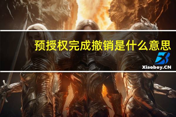 预授权完成撤销是什么意思（预授权）