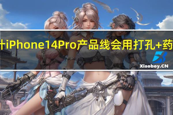 预计iPhone14Pro产品线会用打孔+药丸型设计