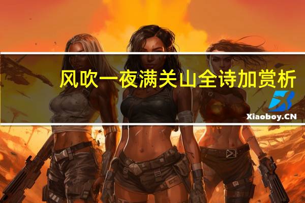 风吹一夜满关山全诗加赏析