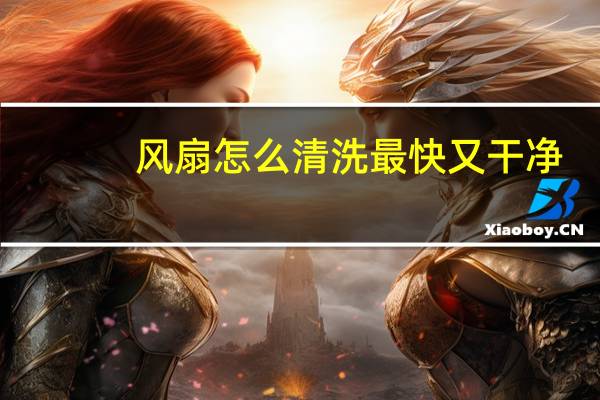 风扇怎么清洗最快又干净