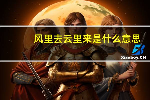 风里去云里来是什么意思