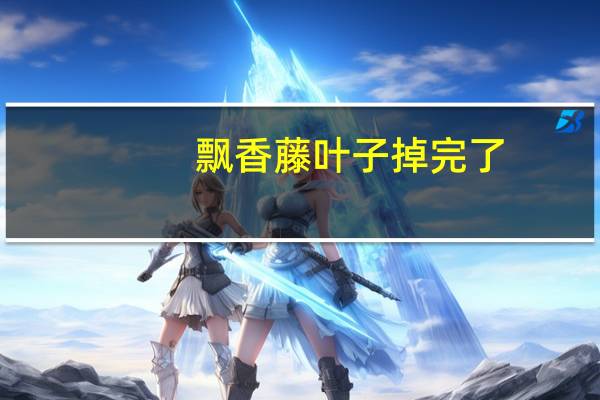 飘香藤叶子掉完了