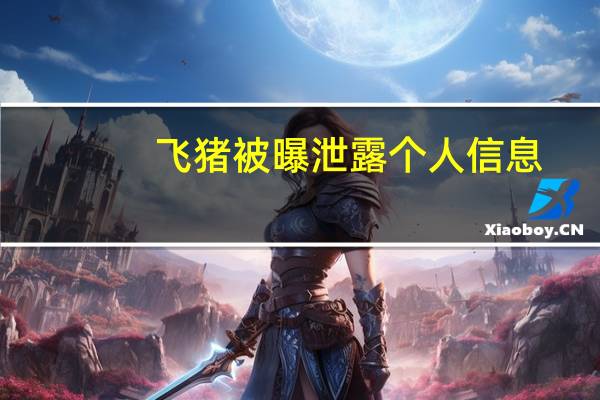 飞猪被曝泄露个人信息