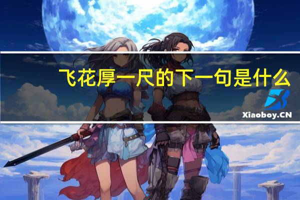 飞花厚一尺的下一句是什么