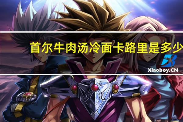 首尔 牛肉汤冷面卡路里是多少