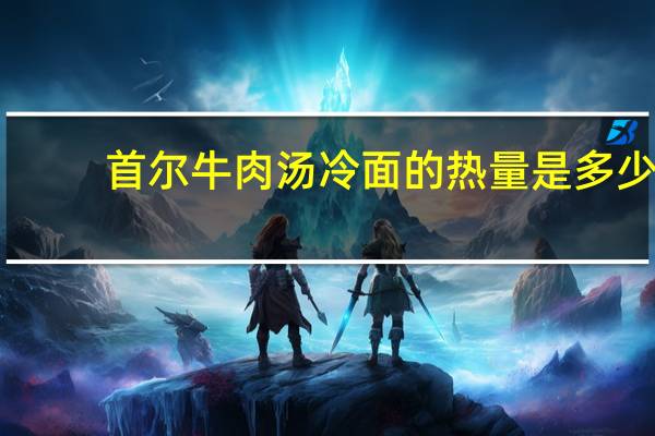 首尔 牛肉汤冷面的热量是多少