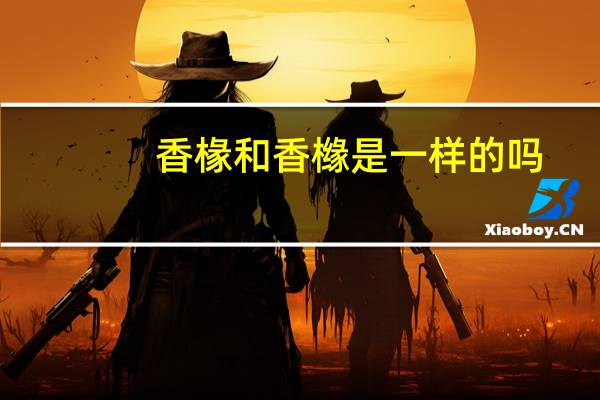 香椽和香橼是一样的吗