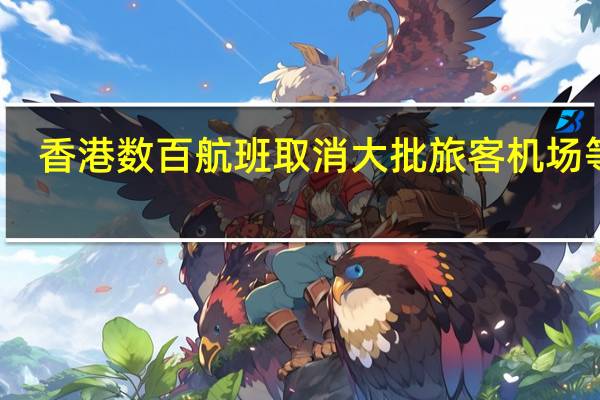 香港数百航班取消 大批旅客机场等待