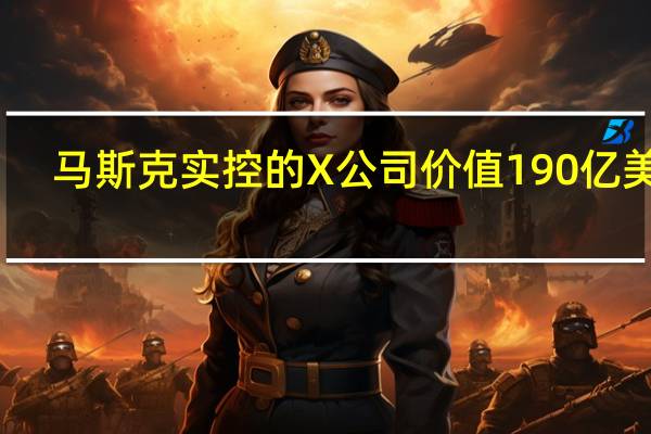 马斯克实控的X公司（原推特）价值190亿美元