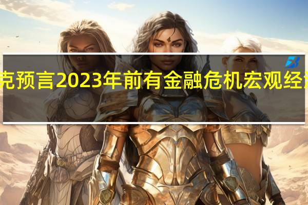 马斯克预言2023年前有金融危机 宏观经济很有挑战