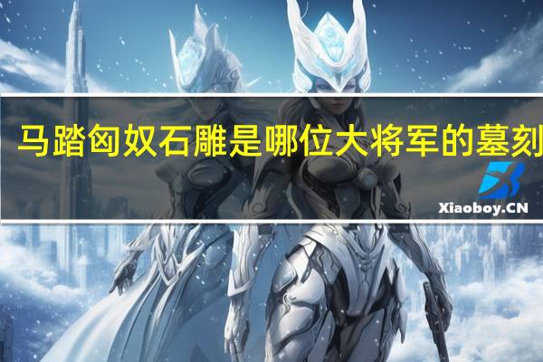 马踏匈奴石雕是哪位大将军的墓刻石雕