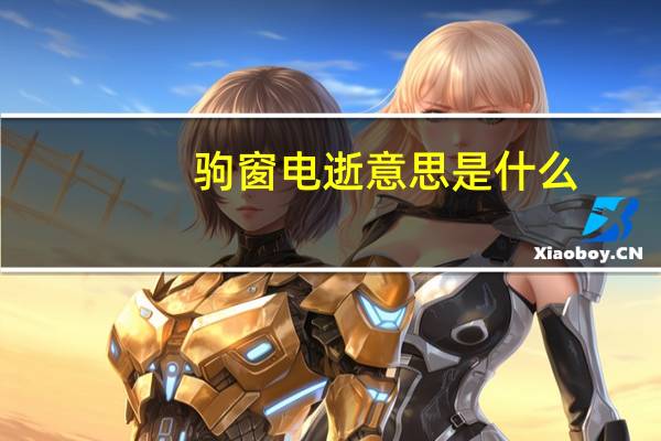 驹窗电逝意思是什么