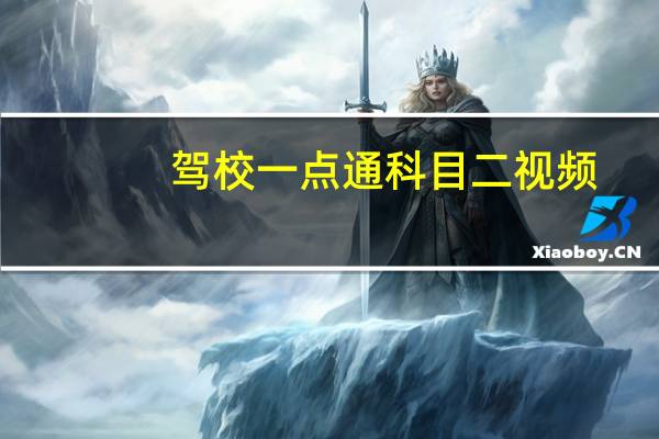 驾校一点通科目二视频（驾校一点通科目二）