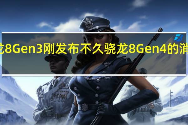 骁龙8Gen3刚发布不久骁龙8Gen4的消息就来了