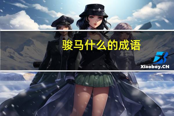 骏马什么的成语