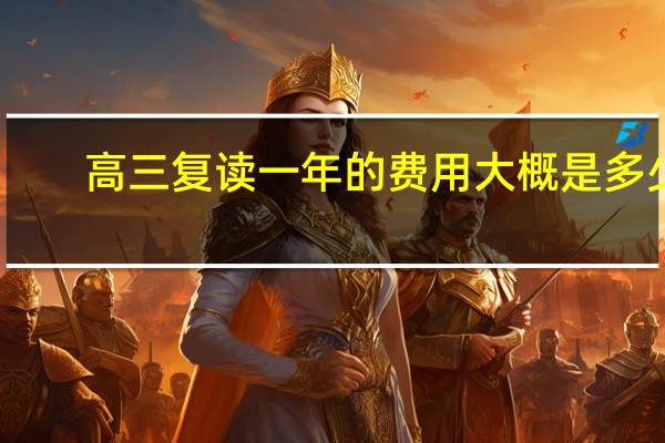 高三复读一年的费用大概是多少