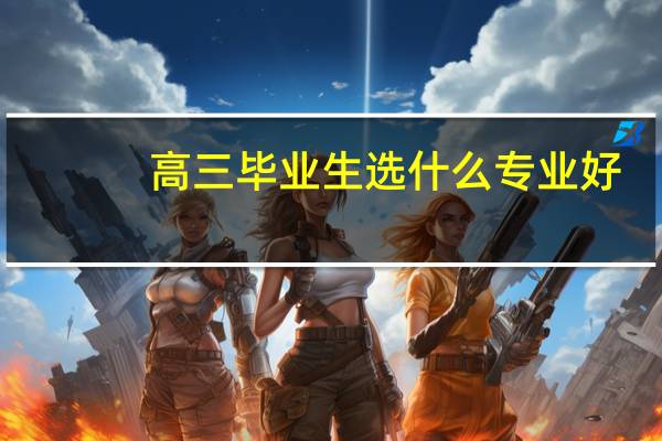 高三毕业生选什么专业好