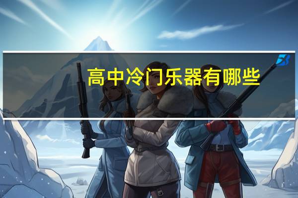 高中冷门乐器有哪些