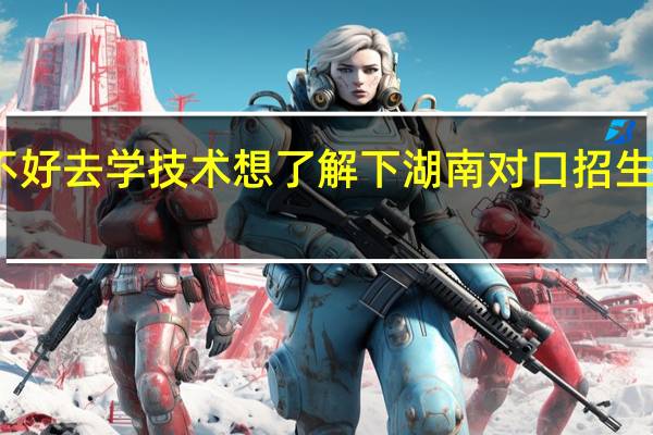 高中基础不好去学技术想了解下 湖南对口招生学校有哪些学校