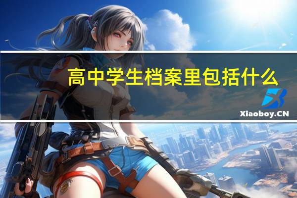 高中学生档案里包括什么