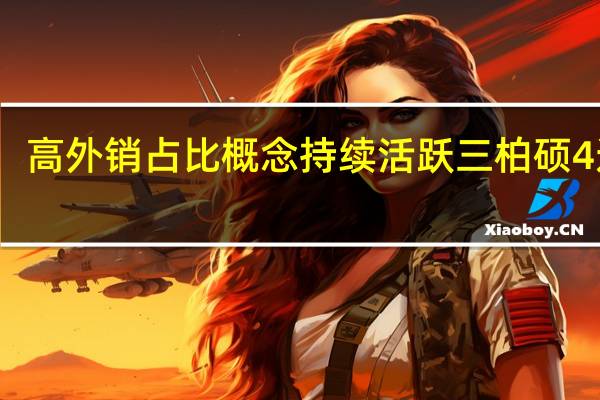 高外销占比概念持续活跃 三柏硕4连板