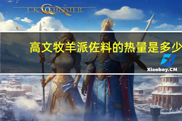 高文 牧羊派佐料的热量是多少