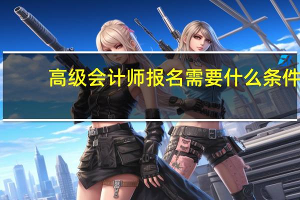 高级会计师报名需要什么条件