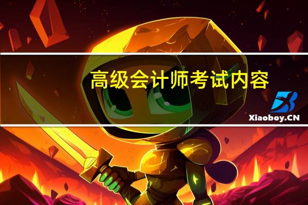 高级会计师考试内容