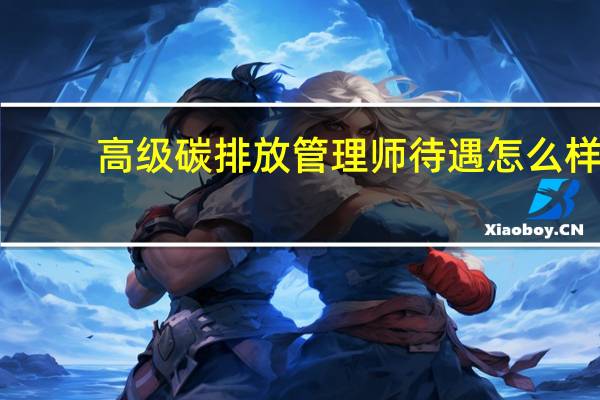 高级碳排放管理师待遇怎么样
