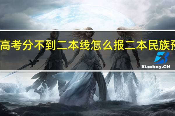 高考分不到二本线怎么报二本民族预科班