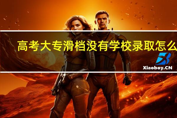 高考大专滑档没有学校录取怎么办