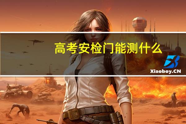 高考安检门能测什么