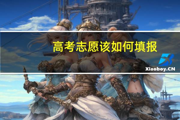 高考志愿该如何填报