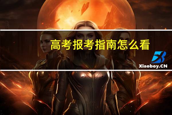 高考报考指南怎么看