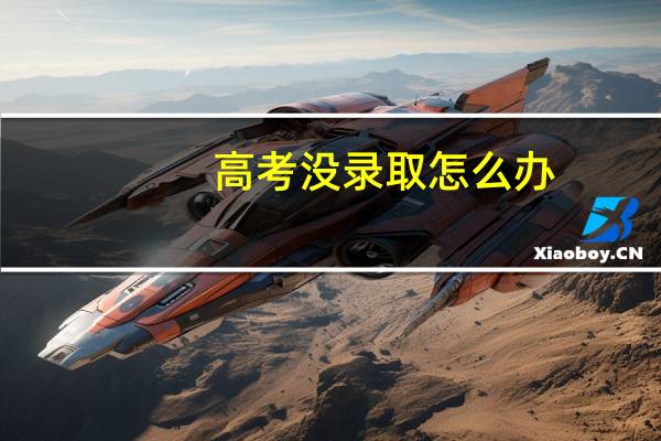 高考没录取怎么办