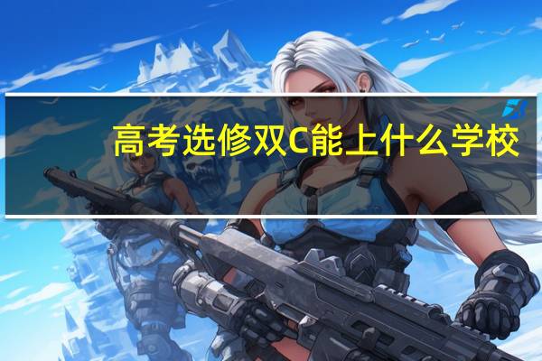高考选修双C能上什么学校