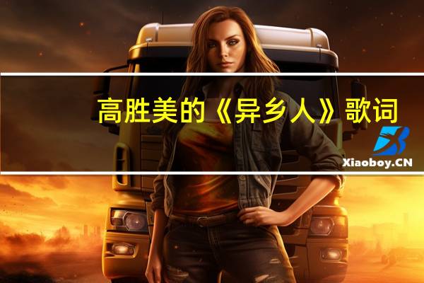 高胜美的《异乡人》 歌词