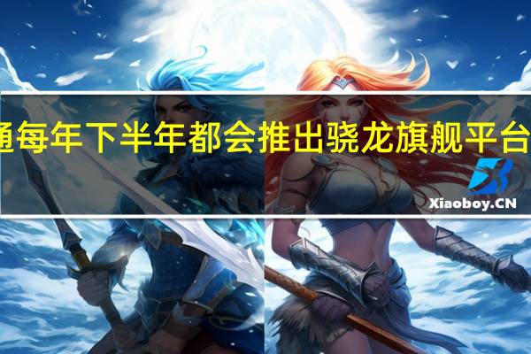 高通每年下半年都会推出骁龙旗舰平台小迭代款