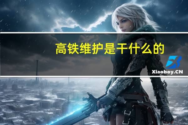 高铁维护是干什么的