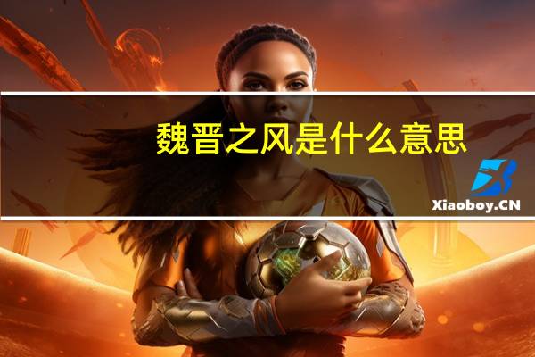 魏晋之风是什么意思